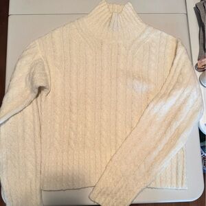 French Connection Textured Cream Sweater
